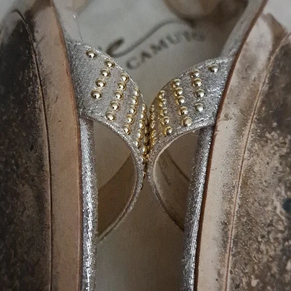 Vince Camuto Imagine Soft Gold Kitten Heels - Picture 5 of 14